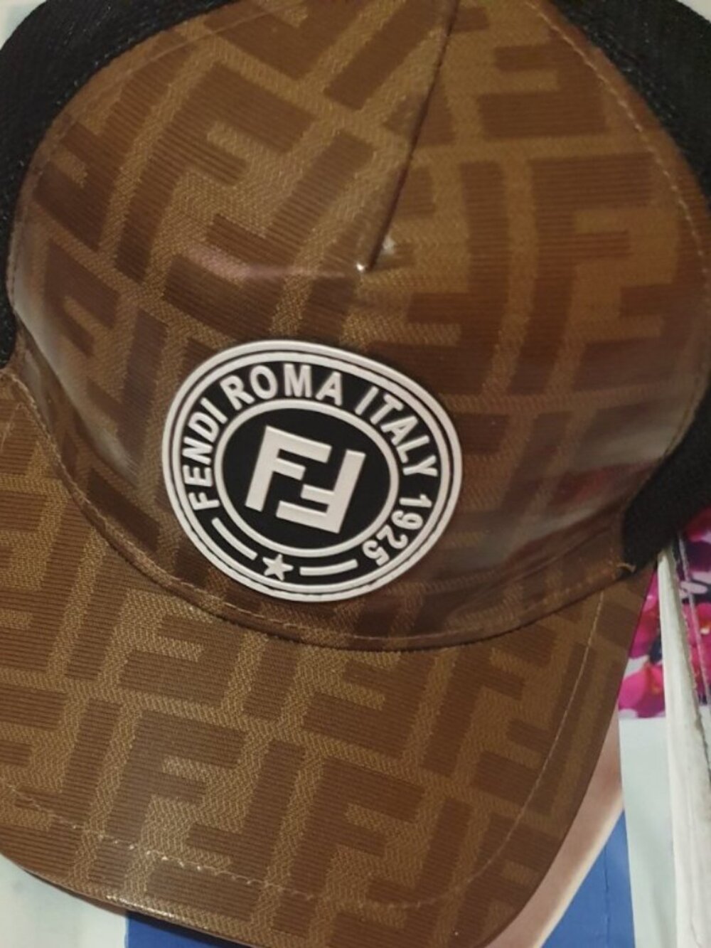 Fashion Fendi Monogram Baseball Trucker Cap Hat Casual Men Unisex Accessory Gift